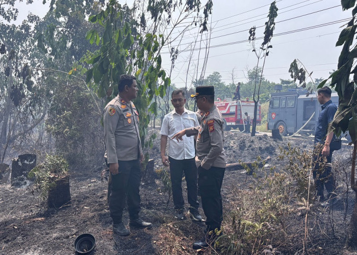 Kapolres Bungo Turun Langsung Ground Check Karhutla, 1 Hektare Lahan Terbakar