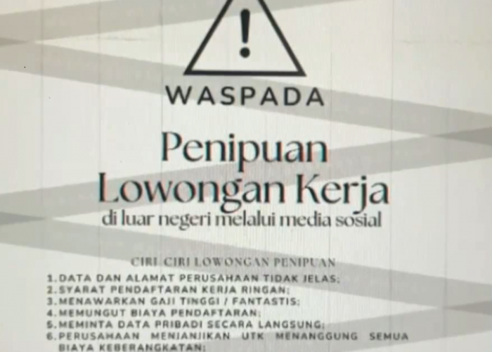 Waspada Penipuan Loker Luar Negeri, Pemkab Batang Hari Imbau Warga Cek Legalitas