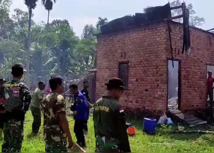 1 Rumah di Desa Tunas Mudo Terbakar Akibat Korsleting Listrik