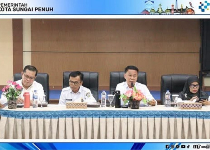 Sekda Alpian Pimpin Rapat Penyampaian Laporan Realisasi Fisik Dan Keuangan Triwulan II Tahun Anggaran 2026