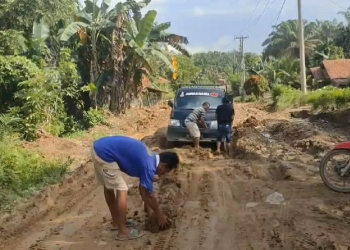 Warga Tak Sanggup Lagi Perbaiki Sendiri Jalan Penghubung Desa yang Rusak, Minta Tolong Pemerintah Turun Tangan
