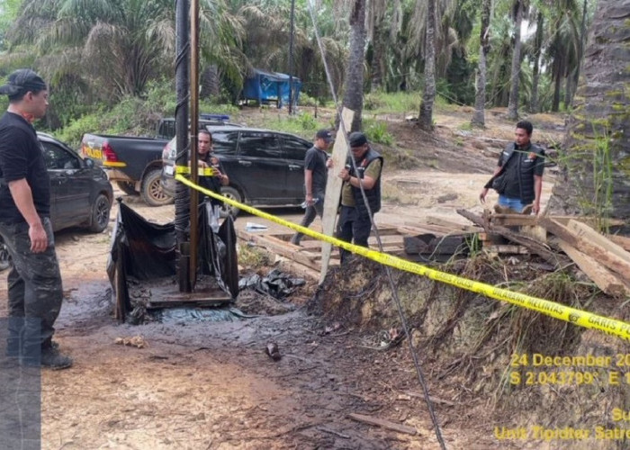 Polisi Gerebek Dua Lokasi Ilegal Drilling di Bahar Selatan 