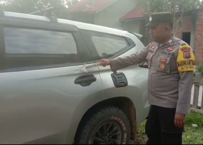 Tim Inafis Polres Tebo Identifikasi Mobil Yang Ditembak Dalam Perkelahian Berdarah