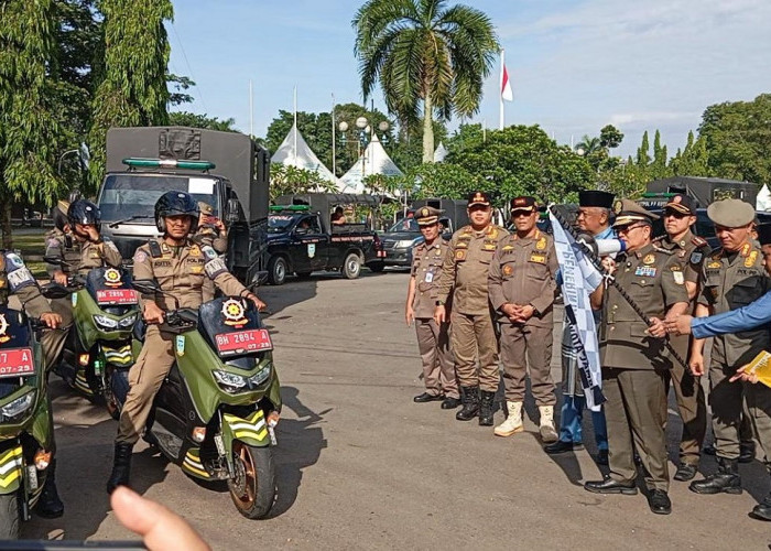 Wali Kota Maulana Lepas Satgas Tanggap Bahagia, Wujudkan Kota Jambi Aman, Bersih dan Indah