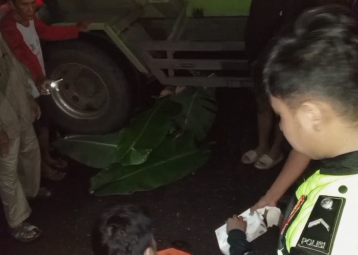 Pengendara Motor Tewas Tertabrak Truk Tangki di Perbatasan Kota Jambi-Muaro Jambi