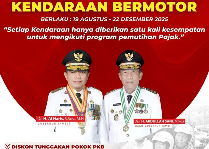 KABAR GEMBIRA !!! Pemprov Jambi Kembali Berikan Pemutihan Pajak Kendaraan Bermotor
