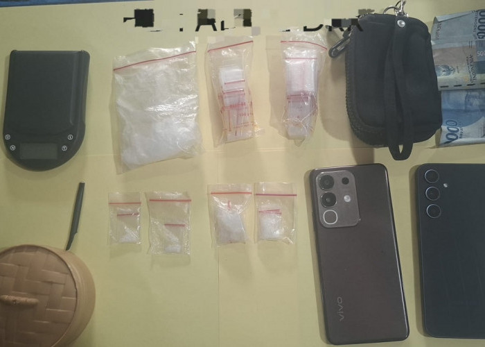 Gerebek Pondok di Tengah Kebun Sawit Jujuhan, Polisi Amankan 2 Pria dan 27,22 Gram Sabu
