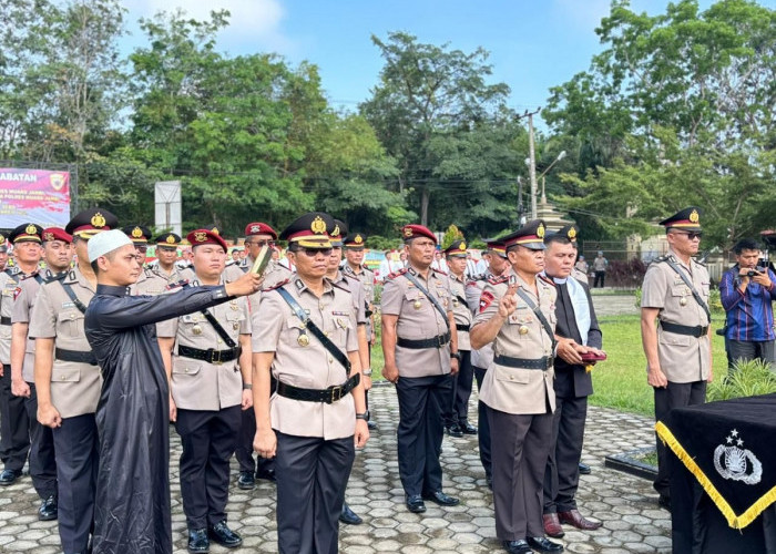 Sertijab Serentak di Polres Muaro Jambi, Dari Wakapolres hingga Kapolsek Diganti
