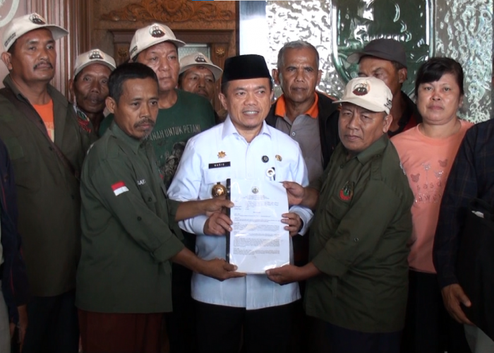 Demo hari tani nasional Gubernur al haris temui demonstran spi perwakilan jambi