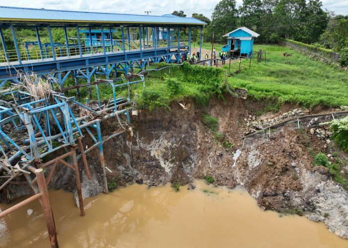 Tanah Longsor di Intake Aurduri, Tirta Mayang Bersiaga