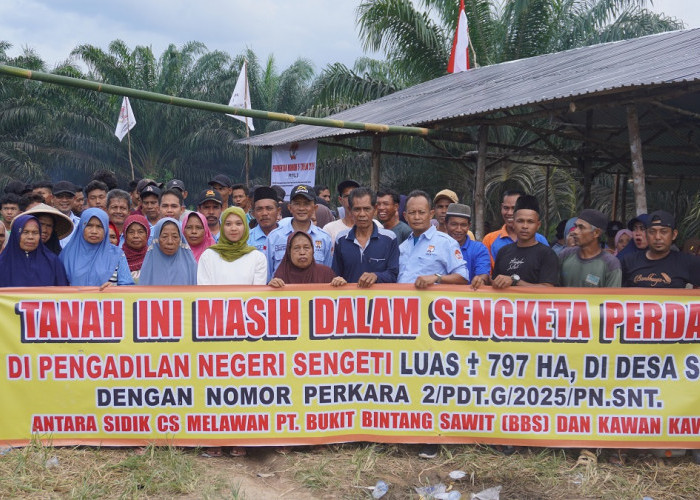 Sengketa Tanah Warga Desa Sogo VS PT. Bukit Bintang Sawit Tak Kunjung Usai, Warga Gelar Doa Bersama