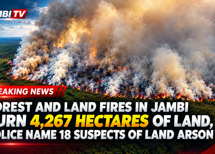 Forest and Land Fires in Jambi Burn 4,267 Hectares of Land; Police Name 18 Suspects in Arson Cases