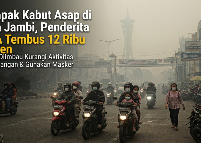 Dampak Kabut Asap di Kota Jambi, Penderita ISPA Tembus 12 Ribu Pasien