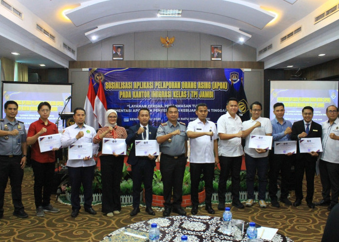 Kantor Imigrasi Kelas I TPI Jambi Gelar Sosialisasi APOA Dan Aturan Baru Izin Tinggal Keimigrasian Tahun 2025