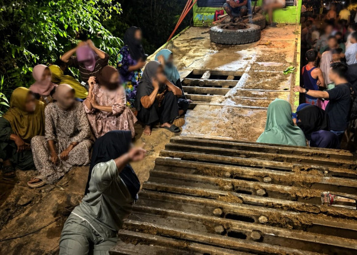 Diduga Dihadang Warga, Polres Bungo Berhasil Evakuasi Alat Berat Hasil Razia PETI Setelah Hampir 10 Jam