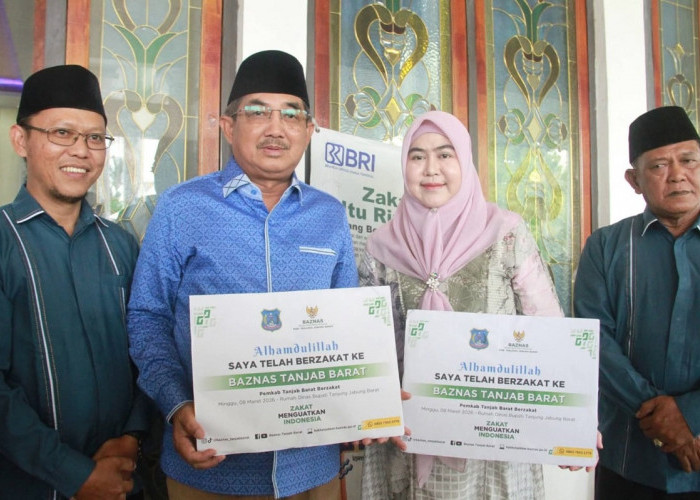 Bupati Tanjab Barat Pimpin Aksi Zakat, Kumpulkan Rp152 Juta untuk Kesejahteraan Umat
