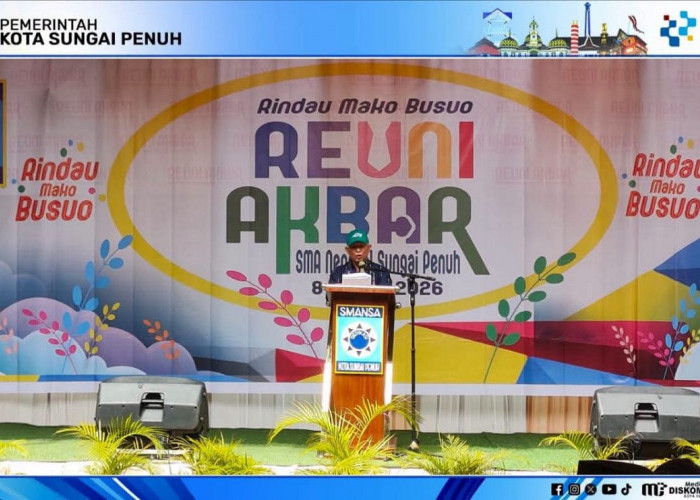 Wawako Azhar Hamzah Hadiri Reuni Akbar Alumni SMAN 1 Sungai Penuh, Pererat Silaturahmi Lintas Angkatan
