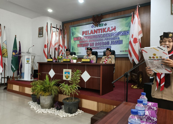 Pelantikan SAKO Pramuka Ma'arif NU Daerah Jambi Masa Bhakti 2023-2028