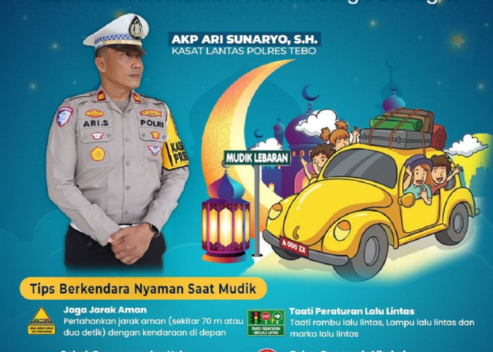 Satlantas Polres Tebo Ingatkan Pemudik Utamakan Keselamatan Saat Libur Idul Fitri