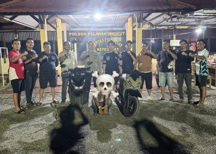 Tim Gunjo Polres Bungo Ringkus Pelaku Curanmor, Motor Korban Digondol Saat Parkir Di Rumah Sakit