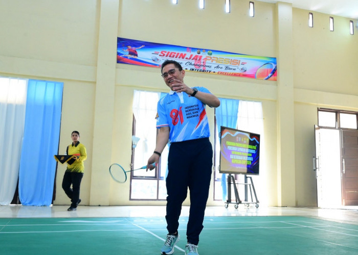 Kapolda Jambi Resmikan Lapangan Bulutangkis Siginjai Presisi dan Buka Turnamen Kapolda Cup 2026