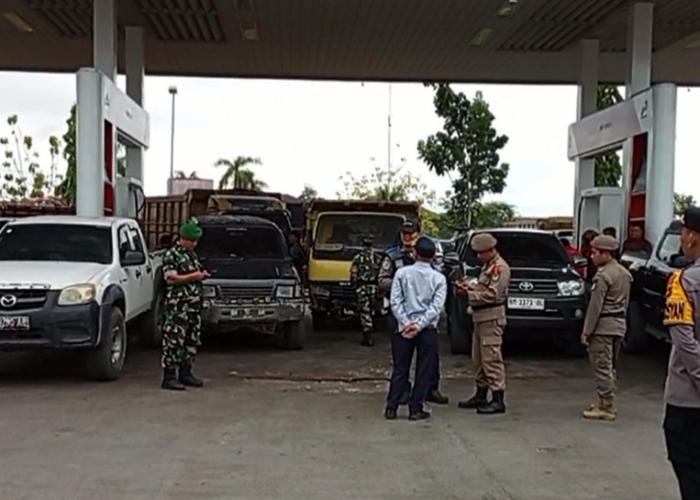 Kapos Pelayanan Idul Fitri Tebo Pantau Penyaluran BBM di SPBU KM 2