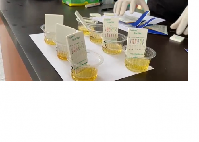 Ratusan Personel Polres Sarolangun Dites Urine