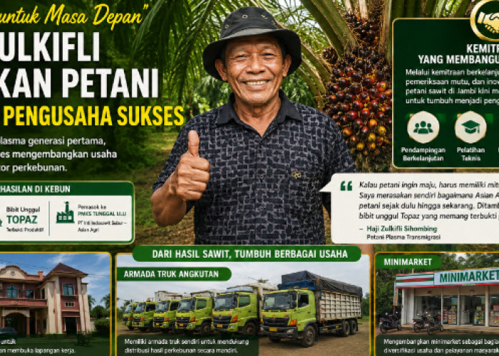 Dari Plasma ke Konglomerasi Lokal, Haji Zulkifli Buktikan Kemitraan Sawit Bisa Ubah Petani Jadi Pengusaha Besa