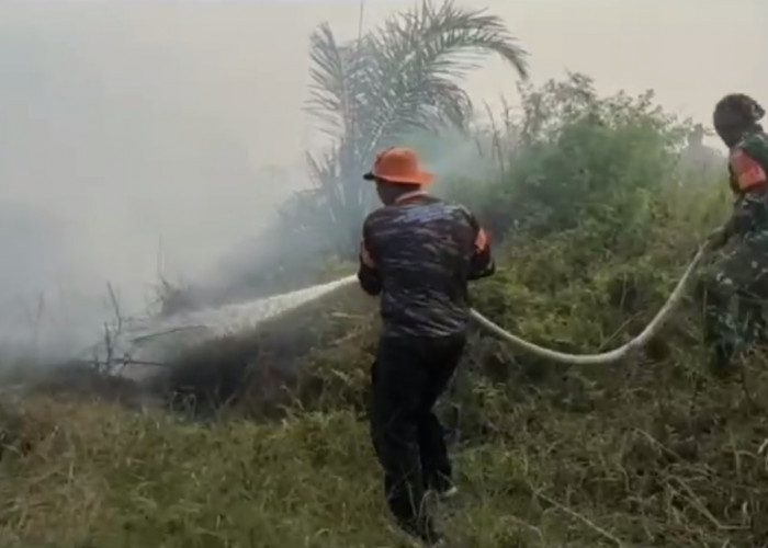 Kebakaran Lahan di Desa Ramin, 3 Orang Diduga Pemilik Lahan Diamankan