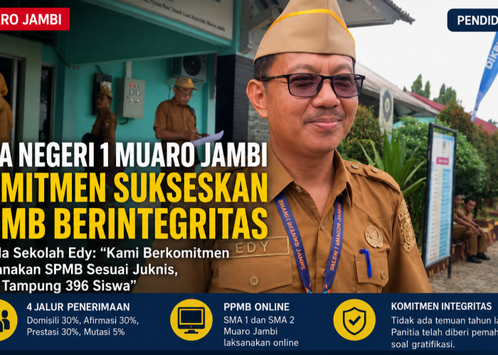 SMA Negeri 1 Muaro Jambi Komitmen Sukseskan SPMB Berintegritas, Demi pendidikan berkualitas 