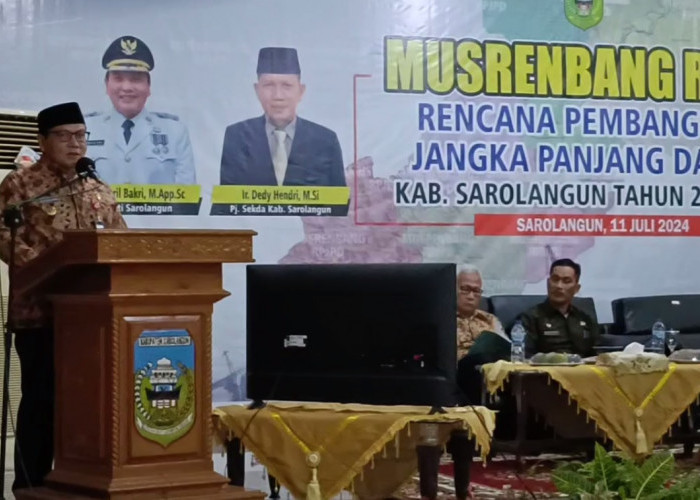 RPJPD 2025-2045, Pemkab Sarolangun Fokus Infrastruktur, Pertanian dan Pariwisata