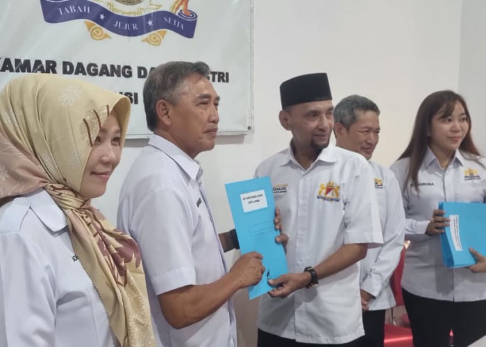 Ketua Kadin Jambi Usman Sulaiman Serahkan SK Caretaker 11 Kadin Kabupaten/Kota