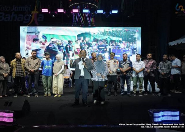 Warga Jambi Tumpah Ruah Dimalam Puncak Pesta Rakyat Kota Jambi, Wujud Kebahagiaan Dari Elemen Masyarakat