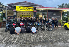 Empat Pelaku Curanmor di bekuk, 8 Motor Di Duga Hasil Curian Di Amankan