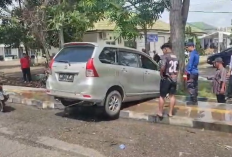 Satu Mobil di Muaro Jambi Hilang Kendali dan Terperosok, Damkar Sigap Lakukan Evakuasi