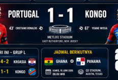 Portugal Ditahan RD Kongo 1-1 di Laga Perdana Grup K 