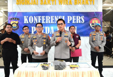 Polda Jambi Gelar Konferensi Pers, DPO Narkotika Berhasil Ditangkap di Tanjab Barat