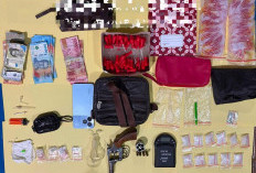 Polisi Sita 66,48 Gram Sabu dan Revolver Rakitan dari Rumah Terduga Pengedar di Bungo