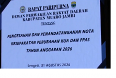 Paripurna KUA Dan PPAS 2026 DPRD-PEMKAB Muaro Jambi Sepakati KUA-PPAS 2026, Jalan Rusak Jadi Prioritas