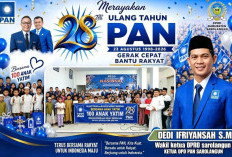 Rayakan HUT ke-28, PAN Sarolangun Berbagi Kebahagiaan Bersama 100 Anak Yatim