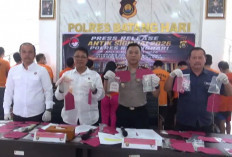 13 Tersangka Narkoba Ditangkap di Batang Hari, Polisi Sita 37,65 Gram Sabu