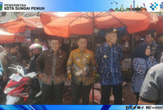 Penataan Pasar Tanjung Bajure Kian Intensif, Wawako Azhar - Sekda Alpian Turun Langsung