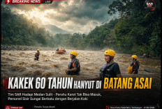 Kakek 60 Tahun Hanyut di Batang Asai, Tim SAR Hadapi Medan Sulit