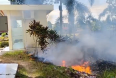 Kepulan Asap Muncul di Komplek Perkantoran Bupati Tebo, Hampir Sebabkan ATM Kebakaran