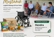 BAZNAS Kota Jambi Salurkan Bantuan Logistik dan Kursi Roda untuk Mustahik di Bakung Jaya