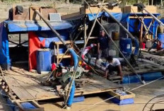 Berantas Aktivitas PETI di Sumay, Satreskrim Polres Tebo Amankan Delapan Terduga Pelaku