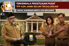 TPP ASN Jambi Belum Cair, Terkendala Persetujuan Pusat. Sekda Sudirman: ASN harus Bersabar, TPP Segera Cair.