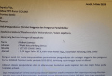 Robert Samosir Resmi Mundur dari Pengurus Golkar Jambi, Surat Disampaikan 14 Mei 2026