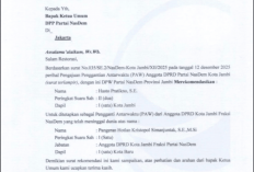 DPW NasDem Jambi Rekomendasikan Hasto Pratikno Jadi PAW DPRD Kota Jambi