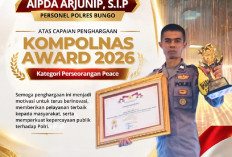 Aipda Arjunif Personel Polres Bungo Raih Peringkat I Kompolnas Awards 2026 